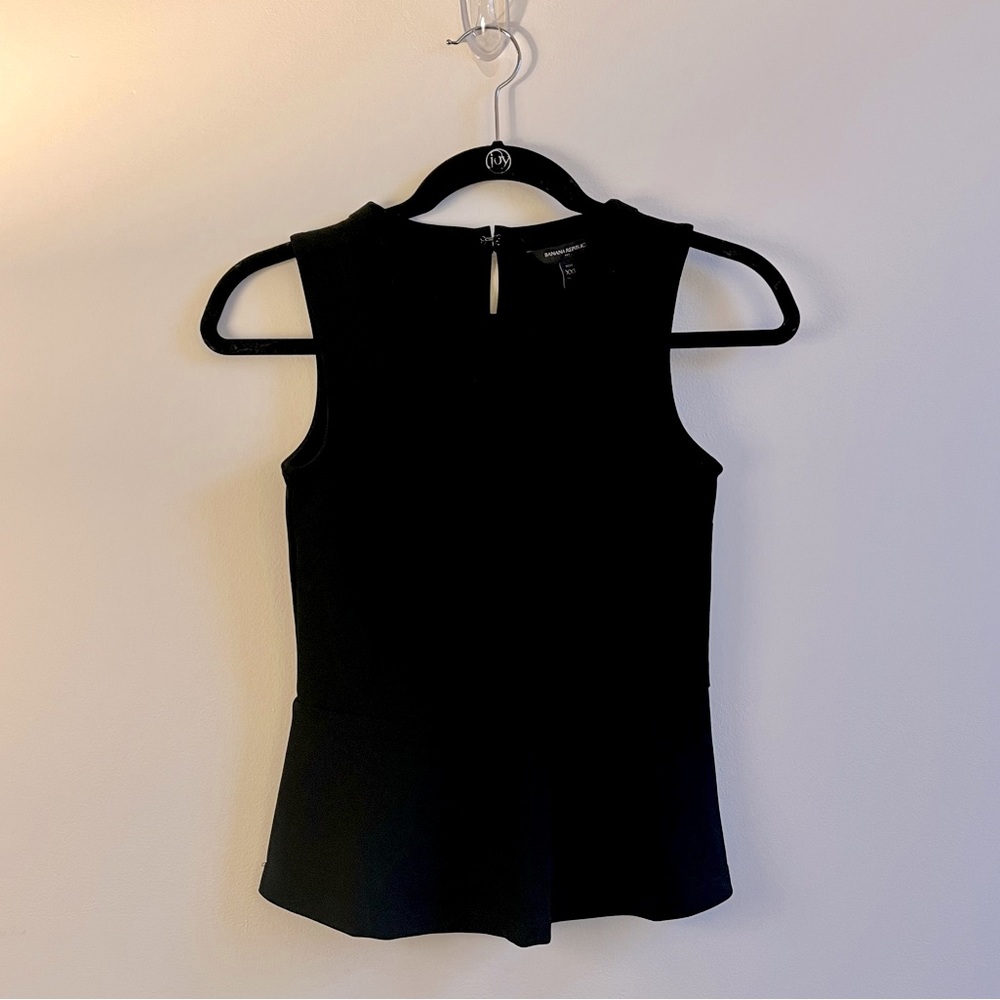Banana Republic Black Sleeveless Blouse